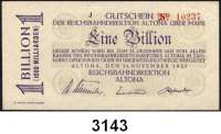 P A P I E R G E L D   -   N O T G E L D,Reichsbahn Altona500.000 Mark 8.8.1923 bis 1 Billion Mark 14.11.1923.  Müller/Geiger/Grab.  aus 001.1 bis 001.23.  LOT 15 verschiedene Scheine.
