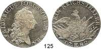 Deutsche Münzen und Medaillen,Preußen, Königreich Friedrich II. der Große 1740 - 1786 Taler 1782 E, Königsberg. 21,88 g.  Kluge 132.2.  v.S. 499.  Olding 111b1.  Dav. 2590.