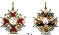 Orden, Ehrenzeichen, Militaria, Zeitgeschichte,Ausland Russland Stanislaus-Orden III. Klasse, Gold mit Punzierung und Herstellerpunze, 11,57 g.
