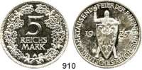 R E I C H S M Ü N Z E N,Weimarer Republik  5 Reichsmark 1925 A.  Jaeger 322.  Rheinland.