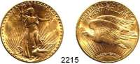 AUSLÄNDISCHE MÜNZEN,U S A  20 Dollars 1927.  (30,09g fein).  Schön 143.  KM 131  Fb. 185.  GOLD.