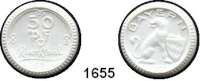 P O R Z E L L A N M Ü N Z E N,Münzen von anderen Deutschen Keramischen Fabriken Porzellanfabrik Ph.Rosenthal & Co. Selb 50 Pfennig 1921.  weiß.  Menzel 23332.
