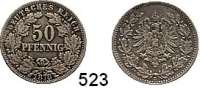 R E I C H S M Ü N Z E N,Kleinmünzen  50 Pfennig 1878 E.  Jaeger 8.