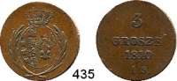 Deutsche Münzen und Medaillen,Warschau, Herzogtum Friedrich August I. von Sachsen 1807 - 1815 3 Grosze 1810 I.S.  AKS 199.  Jg. 202.  Kahnt 1277.
