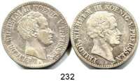 Deutsche Münzen und Medaillen,Preußen, Königreich Friedrich Wilhelm III. 1797 - 1840 Taler 1823 A und 1830 A.  LOT. 2 Stück.