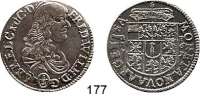 Deutsche Münzen und Medaillen,Brandenburg - Preußen Friedrich Wilhelm der Große Kurfürst 1640 - 1688 1/3 Taler 1671 G-F, Krossen.  9,44 g.  v.S. 602.