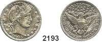 AUSLÄNDISCHE MÜNZEN,U S A  Quarter Dollar 1905.  Schön 121.  KM 114.
