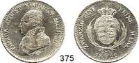 Deutsche Münzen und Medaillen,Sachsen Friedrich August I. (1763) 1806 - 1827 2/3 Taler 1822 GS.  Kahnt 414.  AKS 33.  Jg 32.