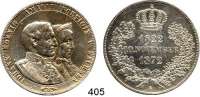 Deutsche Münzen und Medaillen,Sachsen Johann 1854 - 1873 Vereinsdoppeltaler 1872 B.  Goldene Hochzeit.  Kahnt 479.  AKS 160.  Jg. 133.  Thun 352.   Dav. 899.