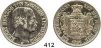 Deutsche Münzen und Medaillen,Sachsen (- Hildburghausen) - Altenburg Ernst 1853 - 1908 Vereinstaler 1858 F.  Kahnt 483.  AKS 61.  Jg. 113.  Thun 356.  Dav. 814.