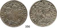 Deutsche Münzen und Medaillen,Sachsen Christian II., Johann Georg und August 1591 - 1601 Taler 1592 HB.  28,9 g. Keilitz/Kahnt 186.  Dav. 9820.